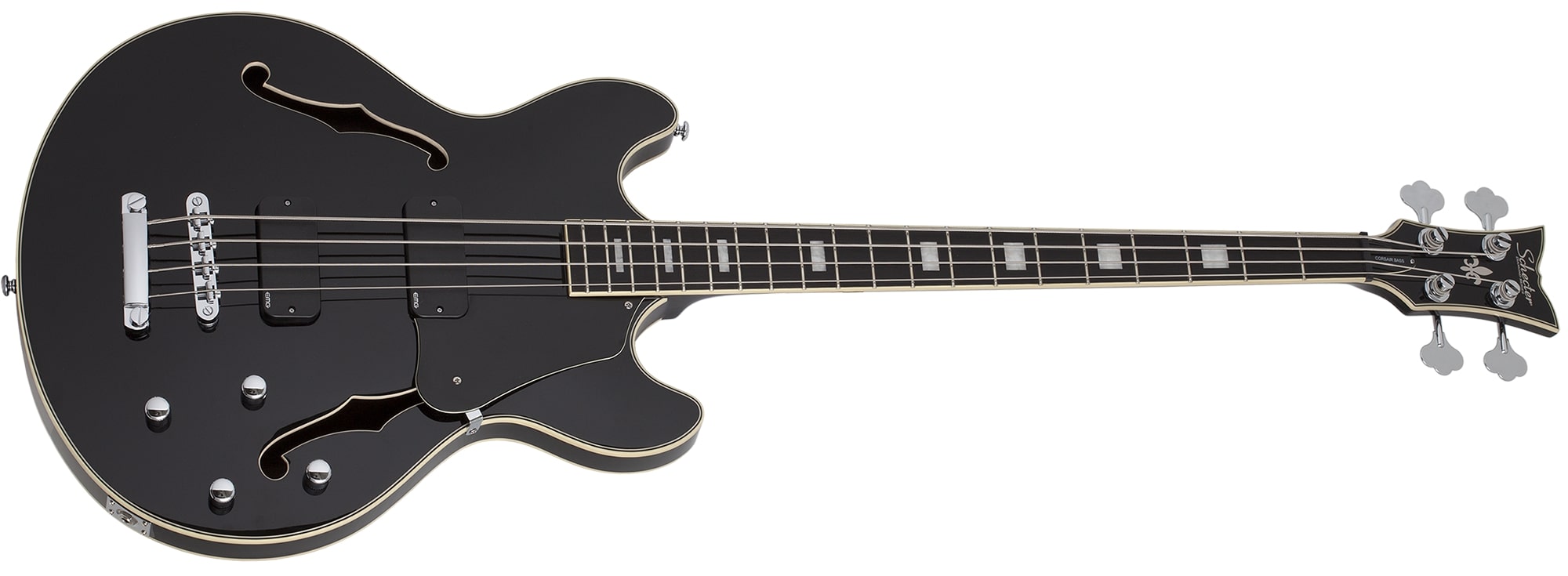 Schecter Corsair 4-String Electric Bass, Gloss Black 1550-SHC