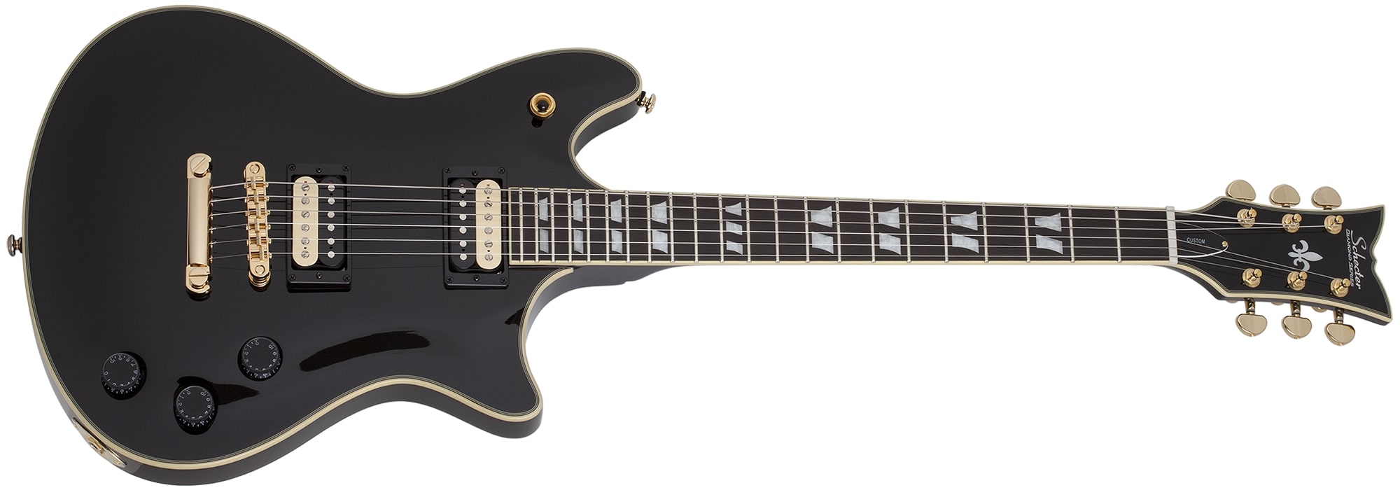 Schecter Tempest Custom Electric Guitar, Gloss Black 1723-SHC