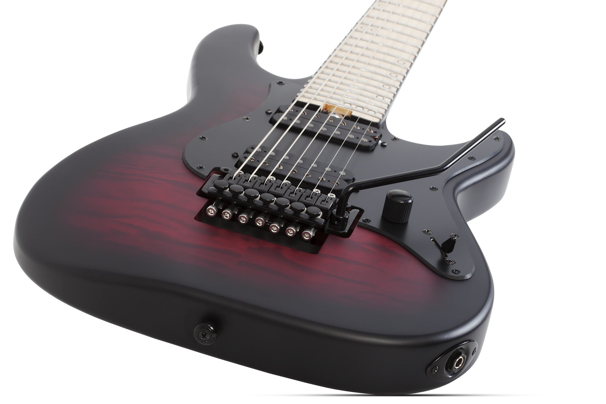 Schecter Miles Dimitri Baker-7 FR Electric Guitar, Crimson Red Burst Satin 2137-SHC