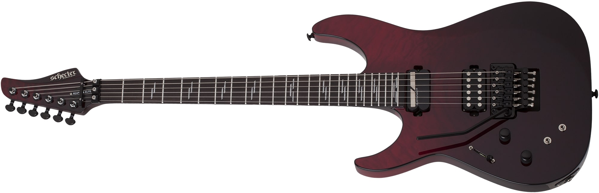 Schecter Reaper-6 Elite FR S Left-Handed Electric Guitar, Blood Burst 2184-SHC