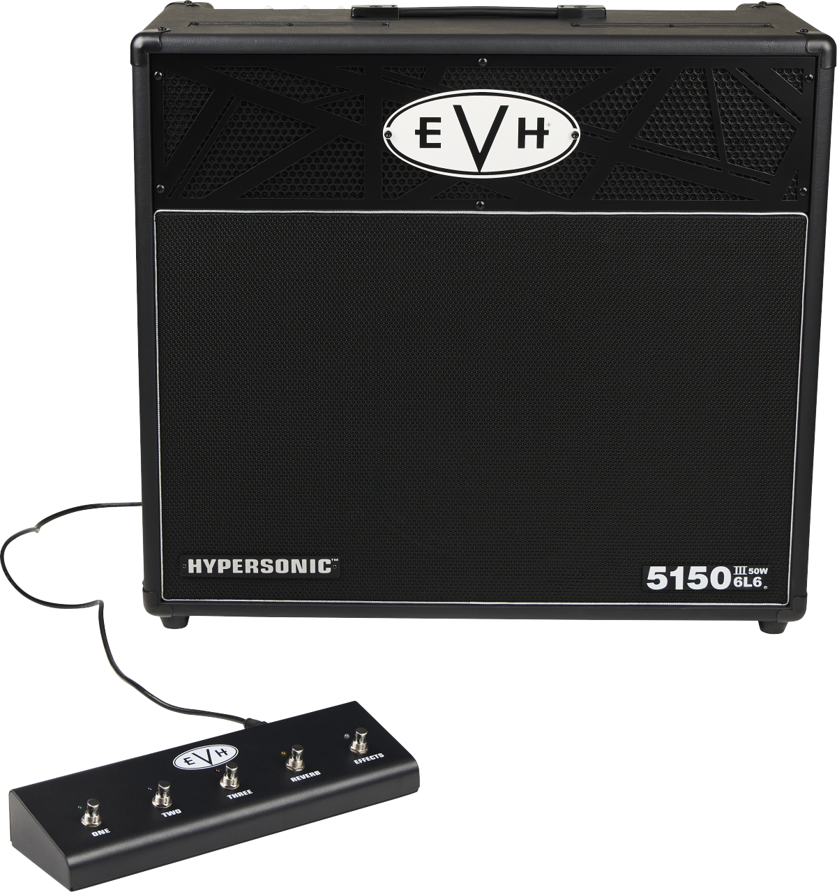 EVH 5150III Hypersonic 6L6 1x12 W/ FOOTSWITCH Black 2256010010
