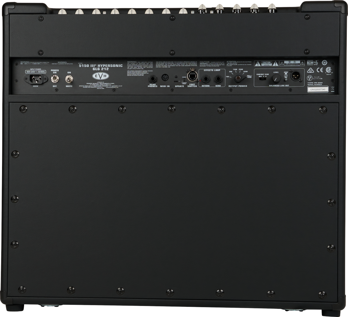 EVH 5150III Hypersonic 6L6 2x12 Black 2256210010