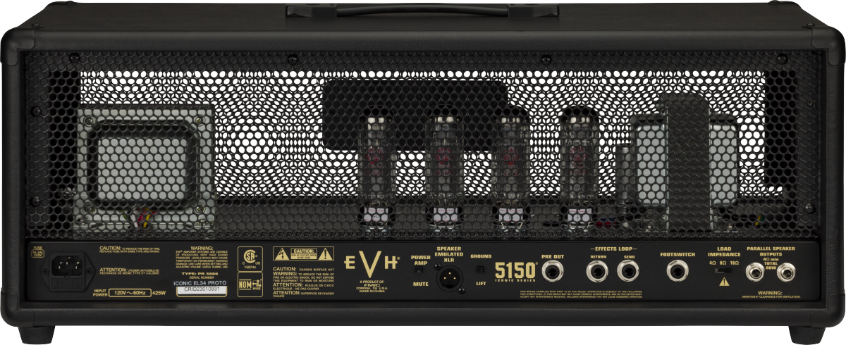 EVH  5150 Iconic Series 80W EL34 Head, Black 2258400000