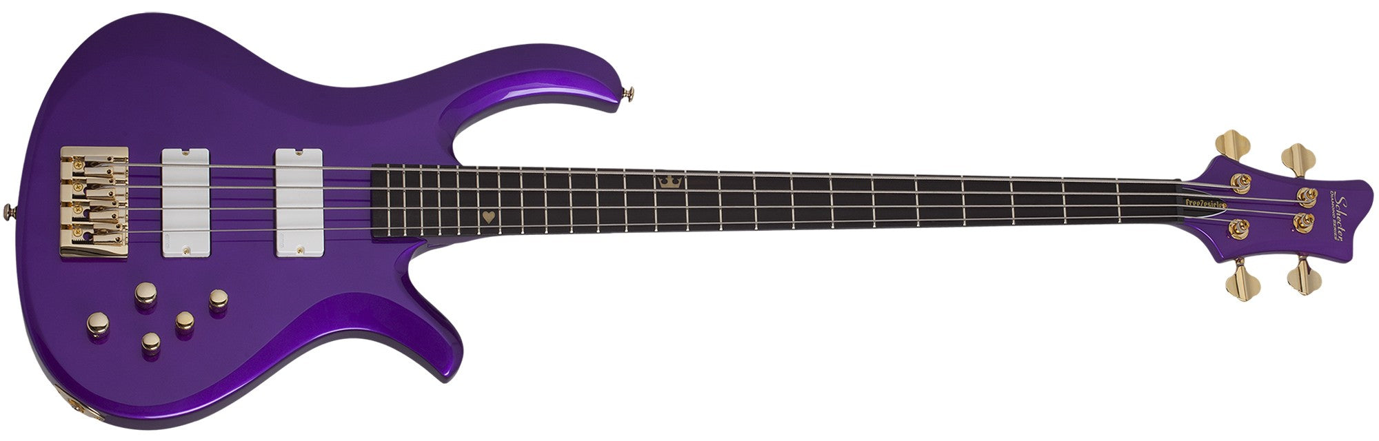 The Freeze FreeZesicle-4 4-String Electric Bass, Freeze Purple 2297-SHC