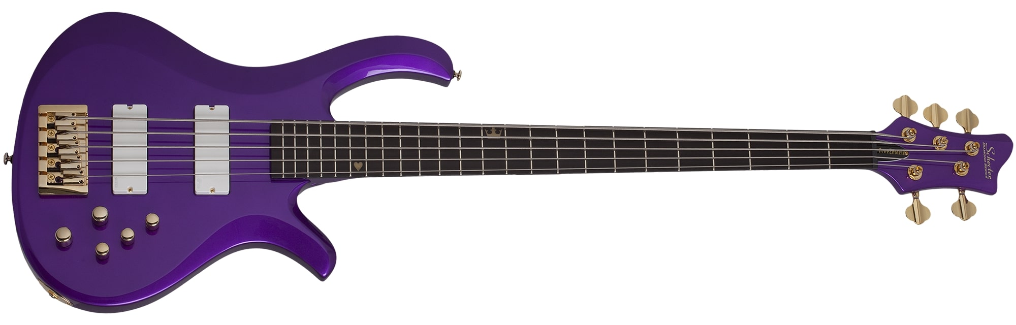 The Freeze FreeZesicle-5 5-String Electric Bass, Freeze Purple 2298-SHC