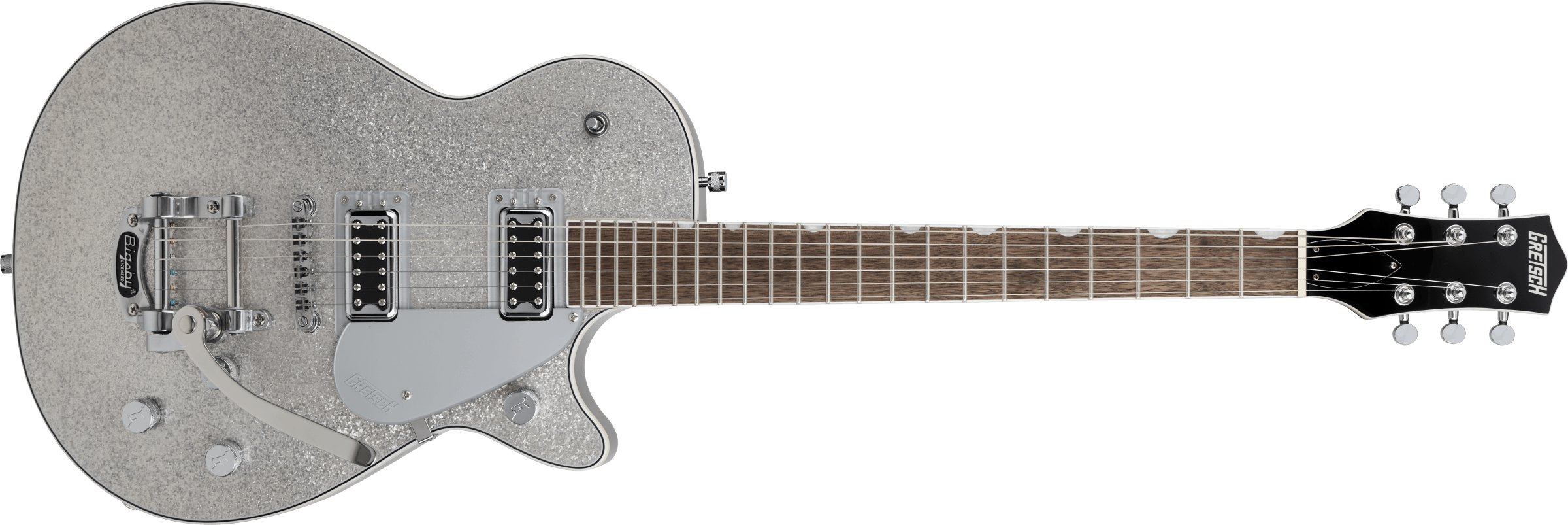 Gretsch G5230T Electromatic Sparkle Jet FT Single-Cut with Bigsby, Laurel Fingerboard, Silver Sparkle Model 2507914517