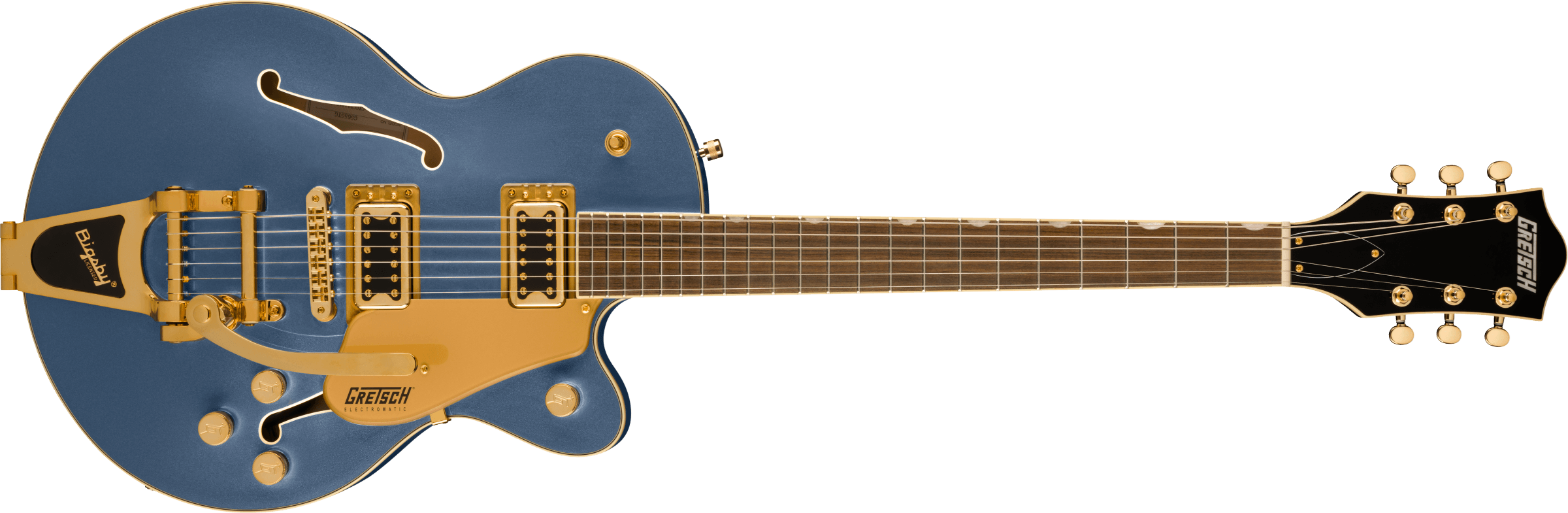 GRETSCH G5655TG Electromatic® Center Block Jr. Single-Cut with Bigsby® and Gold Hardware, Laurel Fingerboard, Cerulean Smoke 2509700566