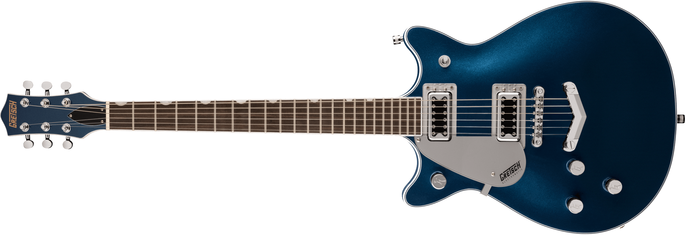 Gretsch G5232LH Electromatic Double Jet FT with V-Stoptail, Left-Handed, Laurel Fingerboard, Midnight Sapphire Model 2518220533