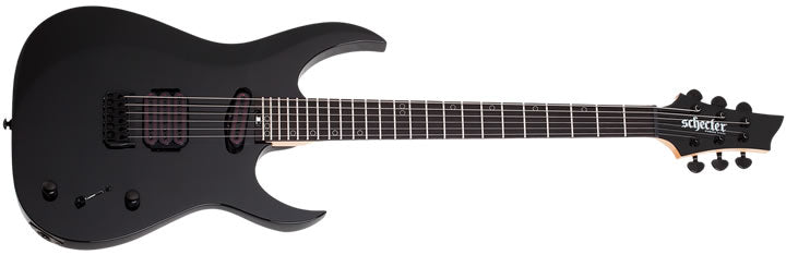 Schecter Sunset-6 Triad Electric Guitar, Gloss Black 2574-SHC