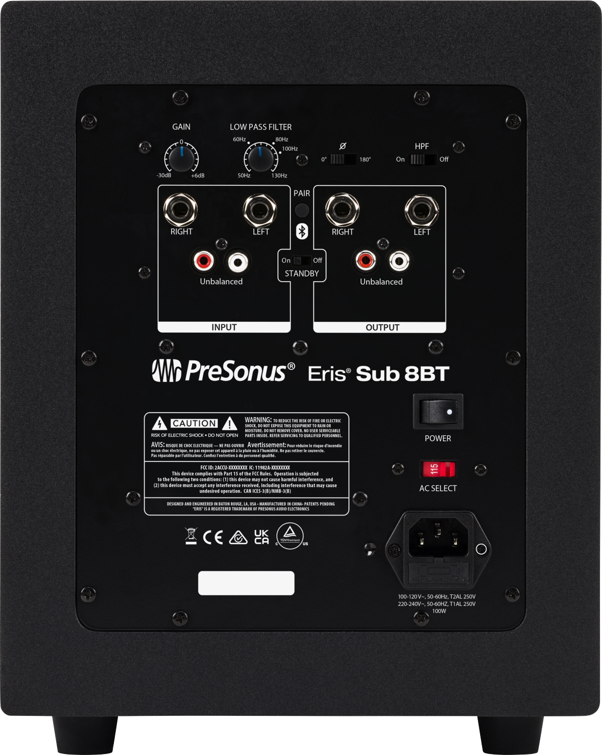 PreSonus Eris Sub 8BT Black 2777500125