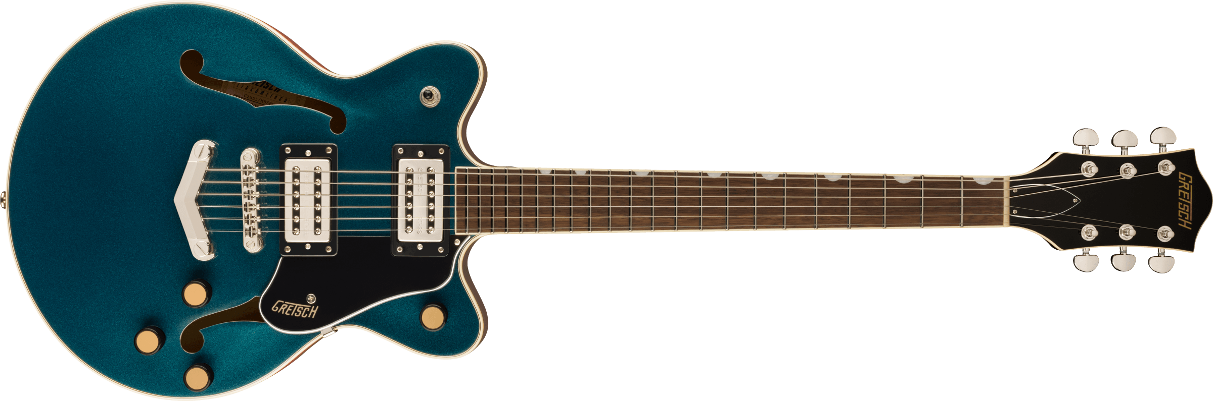 GRETSCH G2655 Streamliner™ Center Block Jr. Double-Cut with V-Stoptail, Laurel Fingerboard, Midnight Sapphire 2817100533