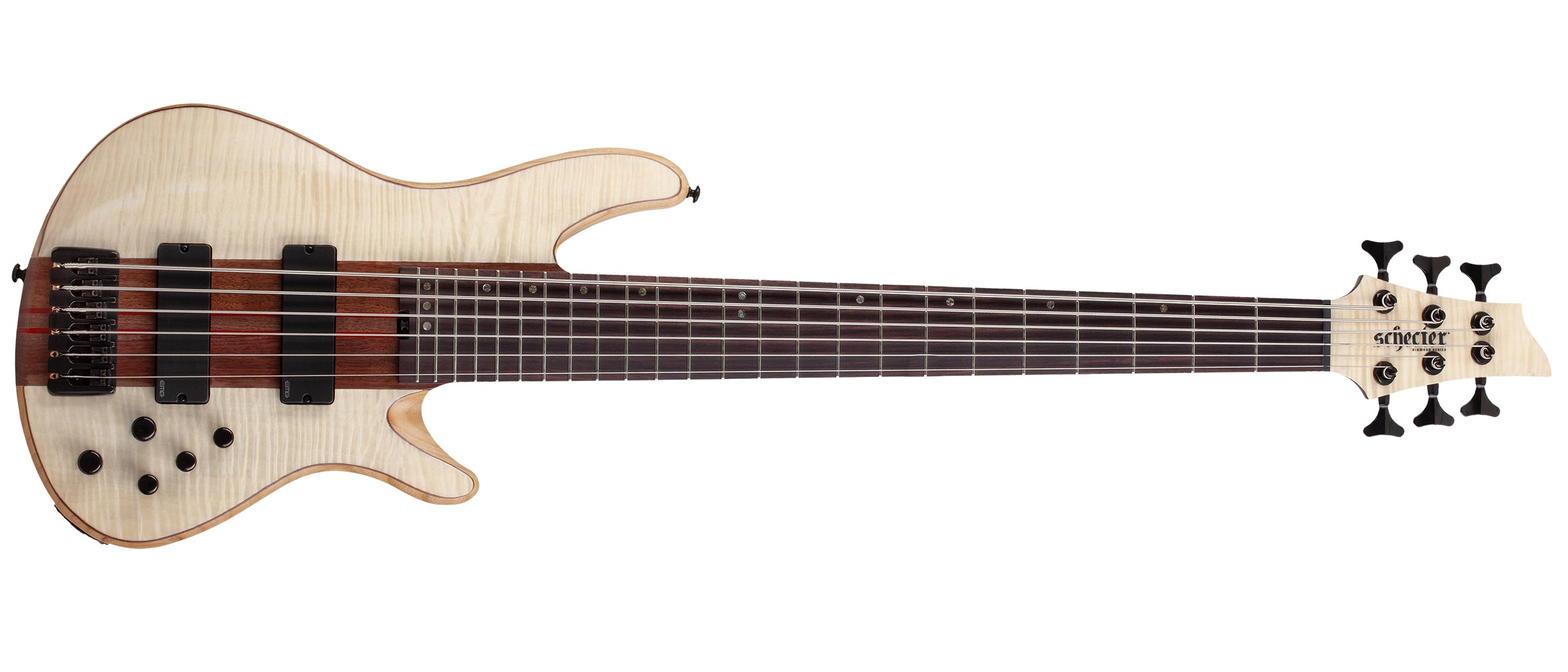 Schecter Charles Berthoud CB-6 Signature 6 String Bass, Natural Satin 2875-SHC