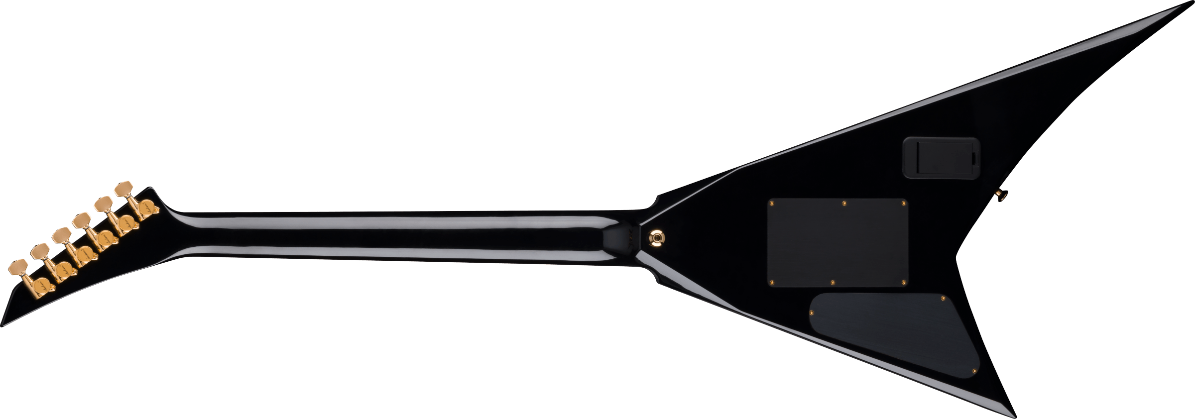 Jackson MADE IN JAPAN MJ Series Rhoads RR24MG, Ebony Fingerboard, Black with Yellow Pinstripes 2904001898
