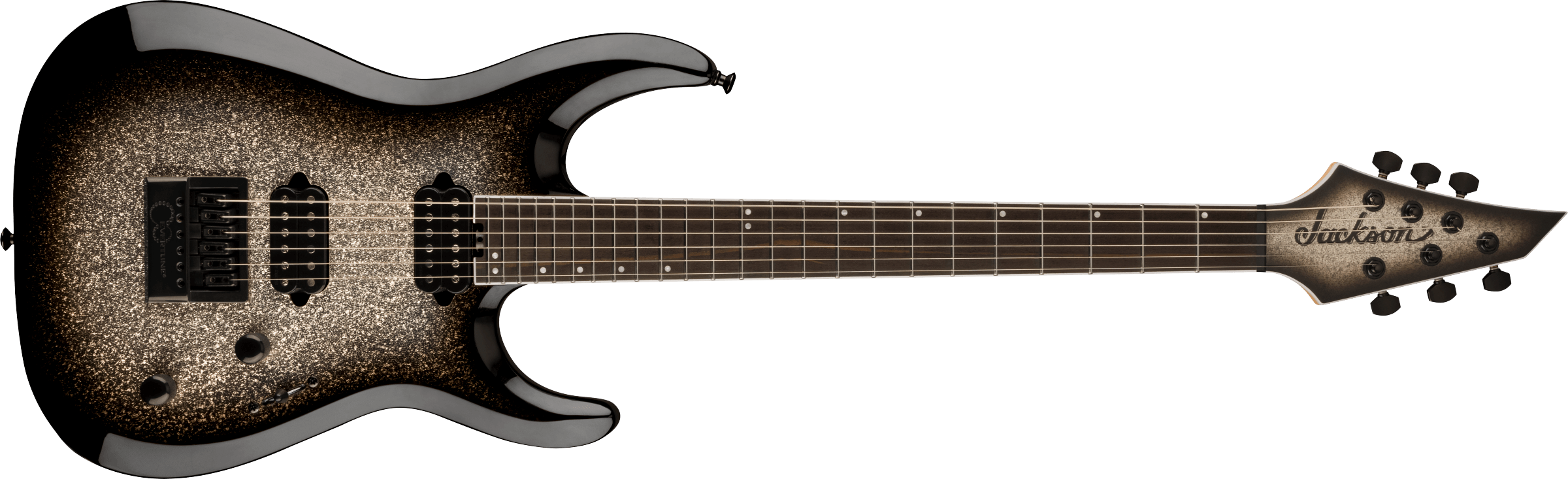 JACKSON Pro Plus Series DK Modern EVTN6, Ebony Fingerboard, Silver Sparkle 2912001500