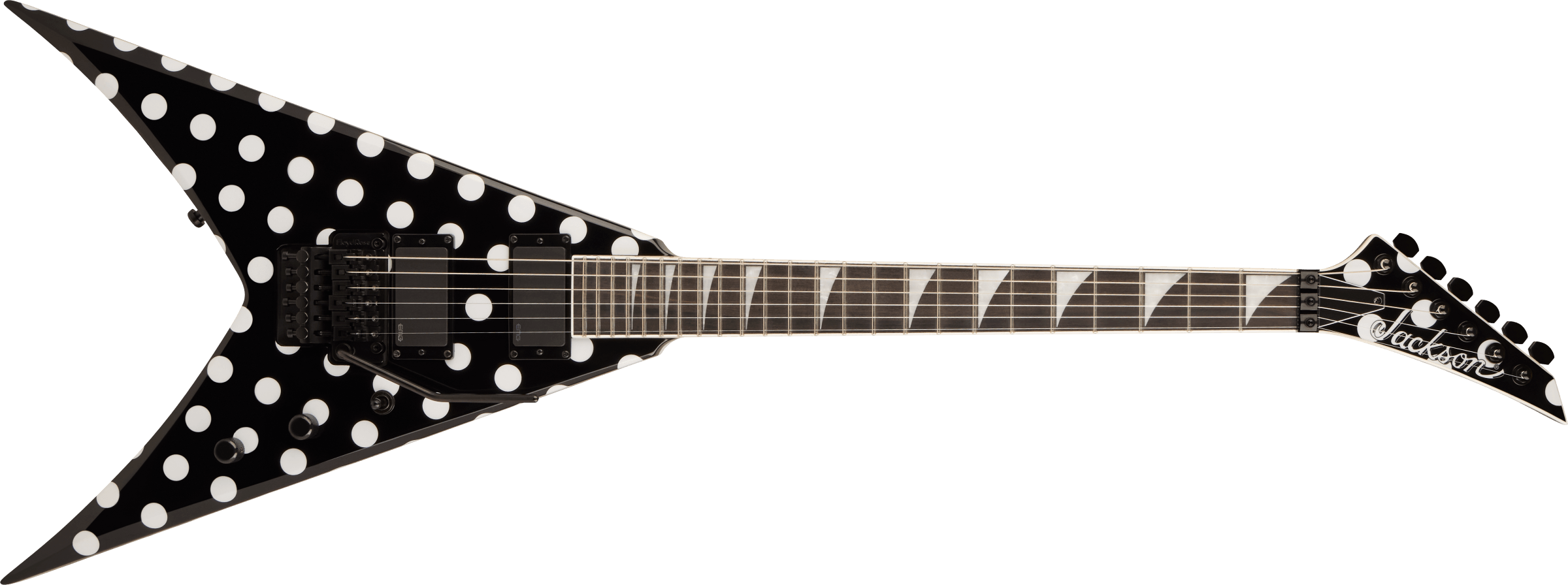 Jackson Pro Plus Signature Phil Demmel King V KV, Ebony Fingerboard, Polka Dot 2912949800 SERIAL NUMBER KWJ2500386 - 7 LBS 8 OZ