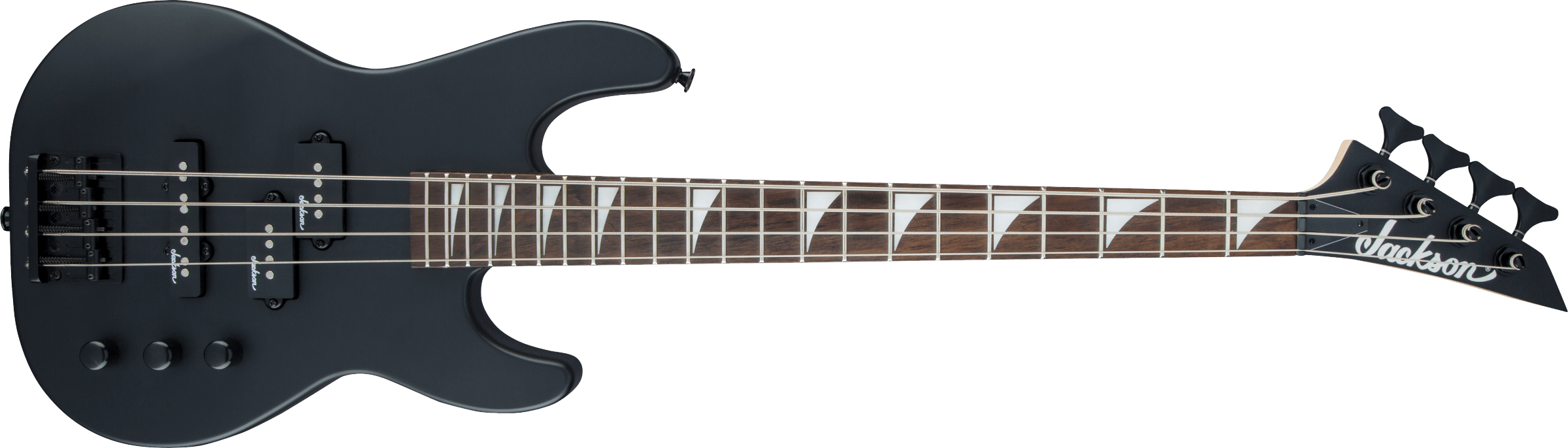 Jackson JS Series Concert Bass Minion JS1X, Amaranth Fingerboard, Satin Black Model 2915556568