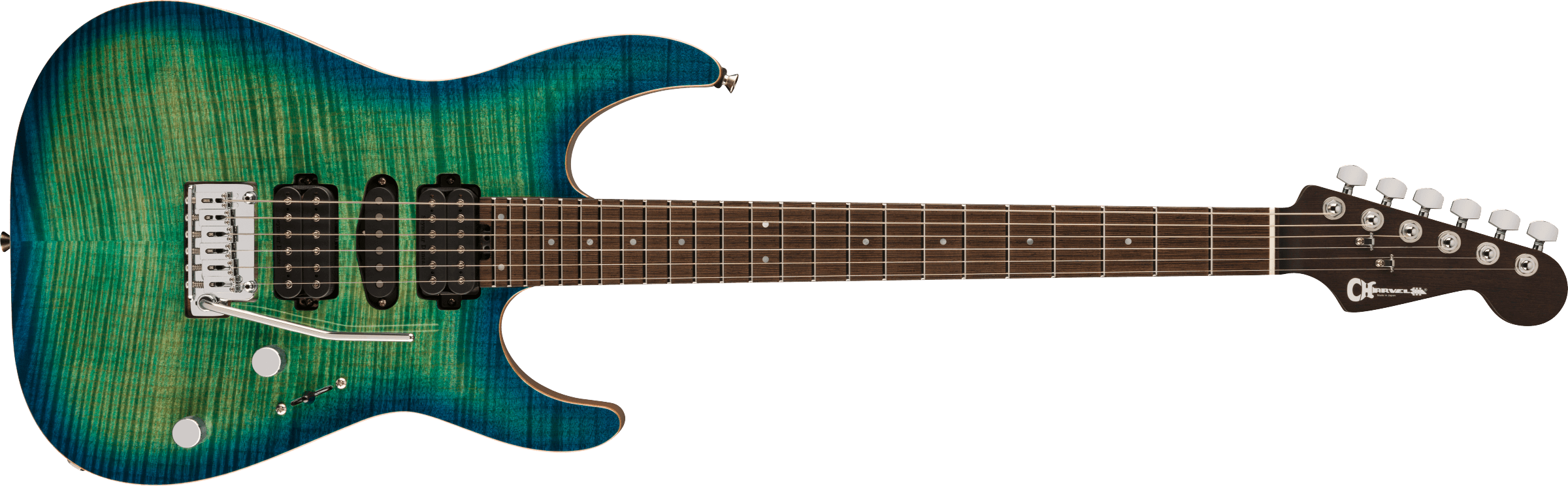 Charvel MADE IN JAPAN MJ DK24 HSH 2PT W Mahogany with Flame Maple, Wen