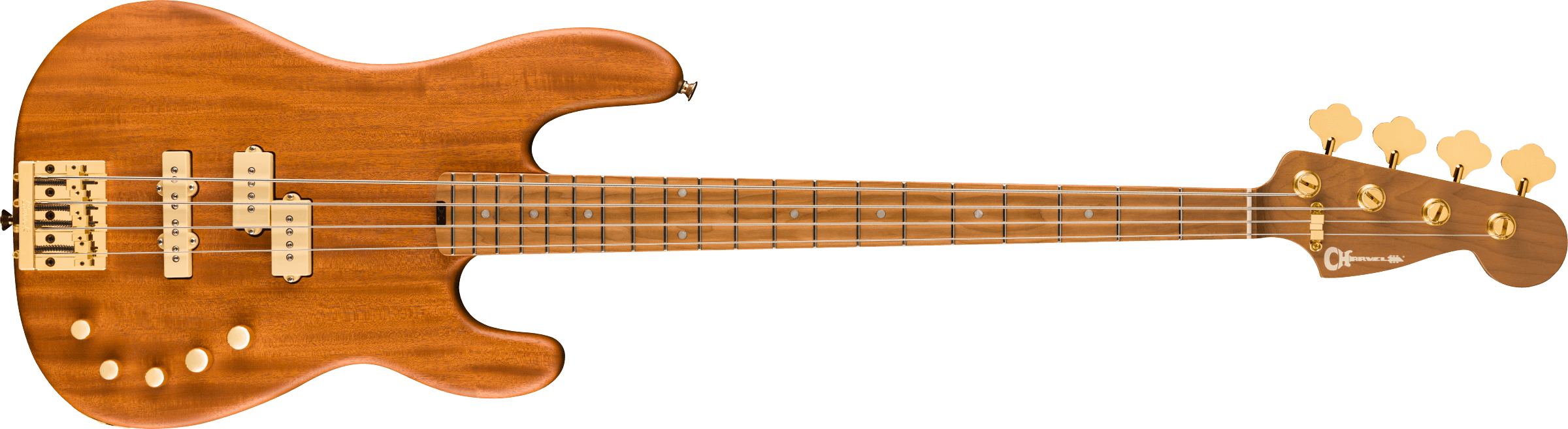 CHARVEL Pro-Mod San Dimas Bass PJ IV MAH, Caramelized Maple Fingerboard, Natural Mahogany 2963078557