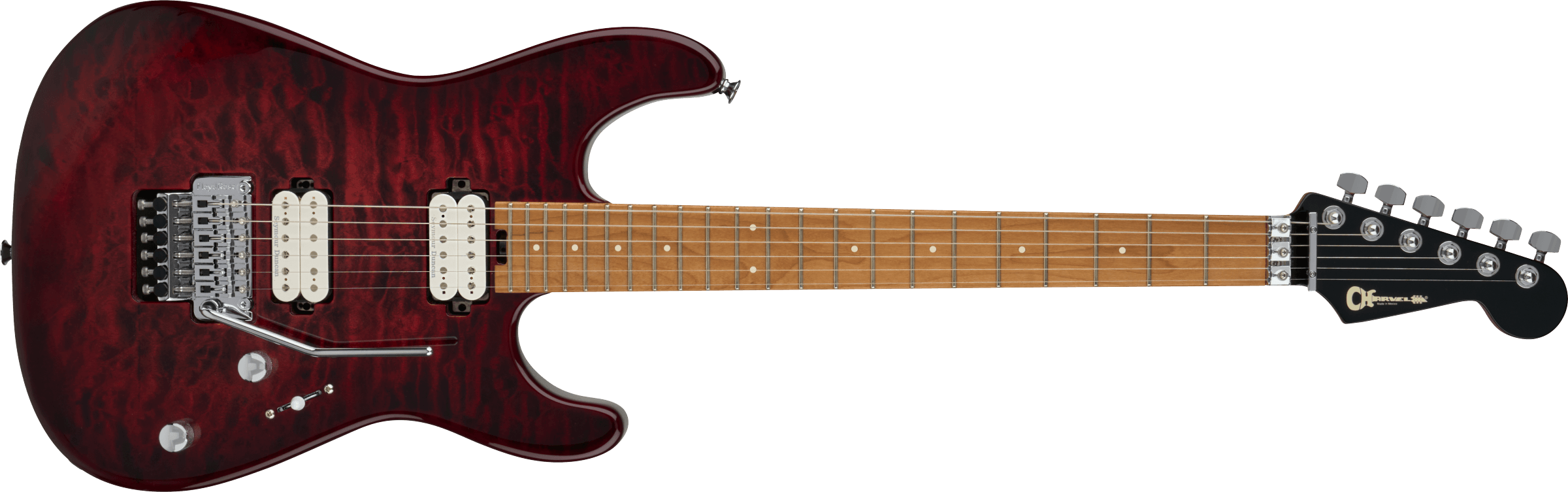 CHARVEL Pro-Mod Plus San Dimas Style 1 HH FR CM, Carmalized Maple Fingerboard, Sangria Burst 2965031398