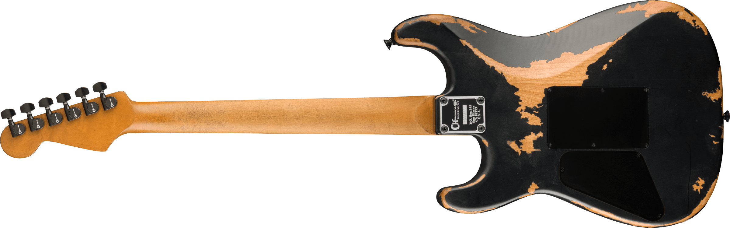 Charvel Pro Mod Relic San Dimas Style 1 HH FR PF Weathered Black 2965201303