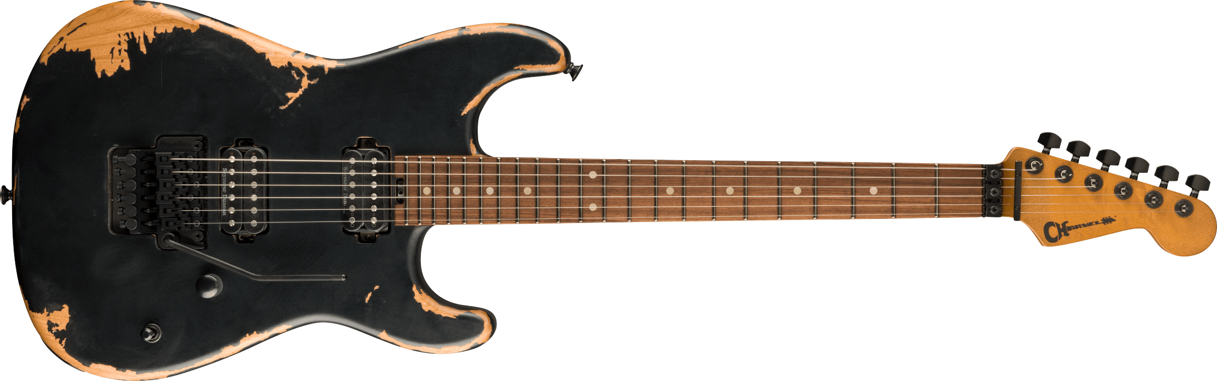 Charvel Pro-Mod Relic San Dimas Style 1 HH FR PF, Pau Ferro Fingerboard, Weathered Black 2965201303