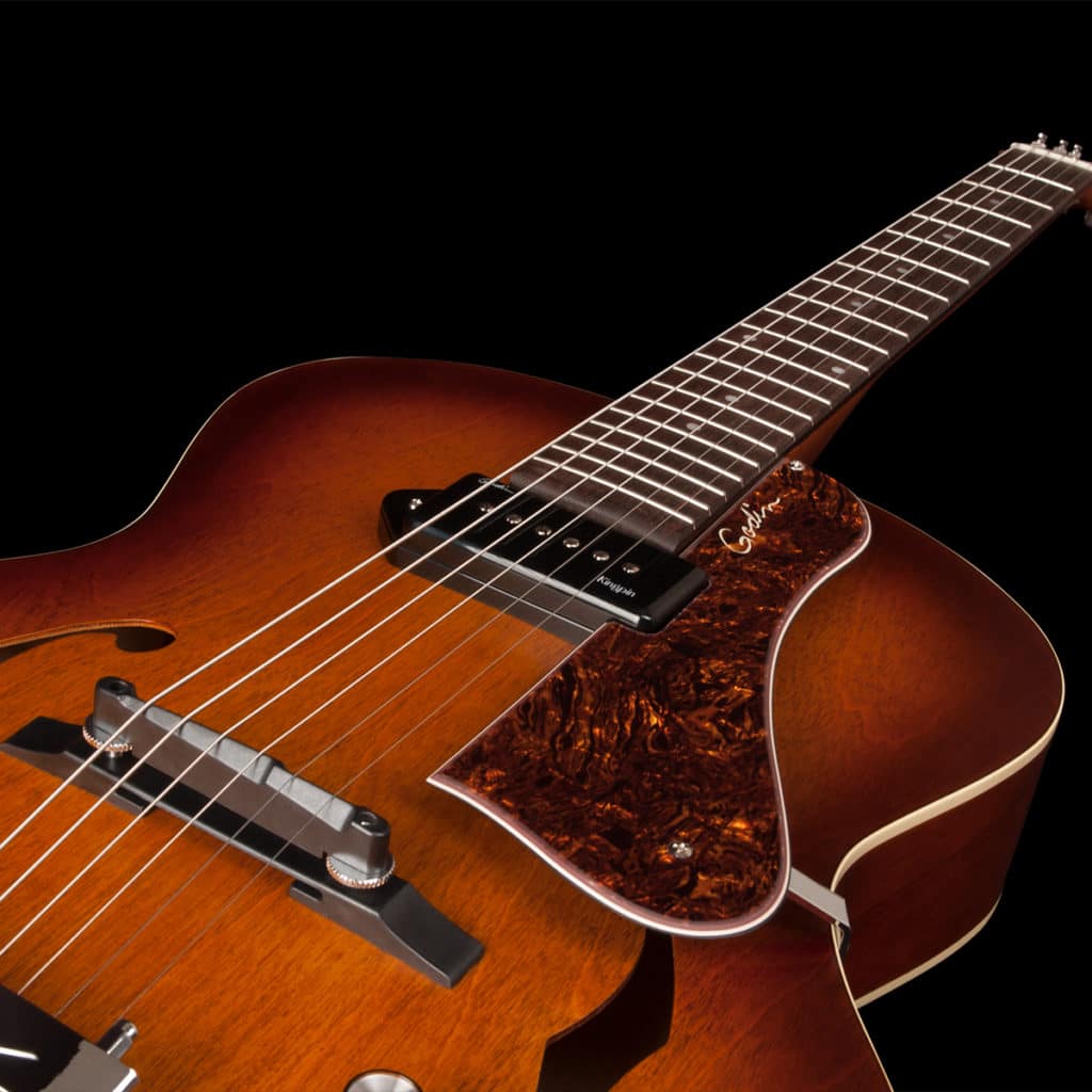 Godin 5th Avenue Kingpin P90 Cognac Burst 031986