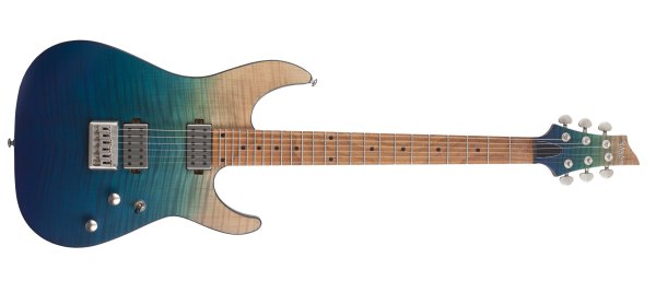 Schecter C-1 Standard Plus Electric Guitar, Blue Fade 3937-SHC