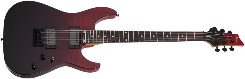 Schecter C-1 Standard Electric Guitar, Blood Burst Schecter 3949-SHC