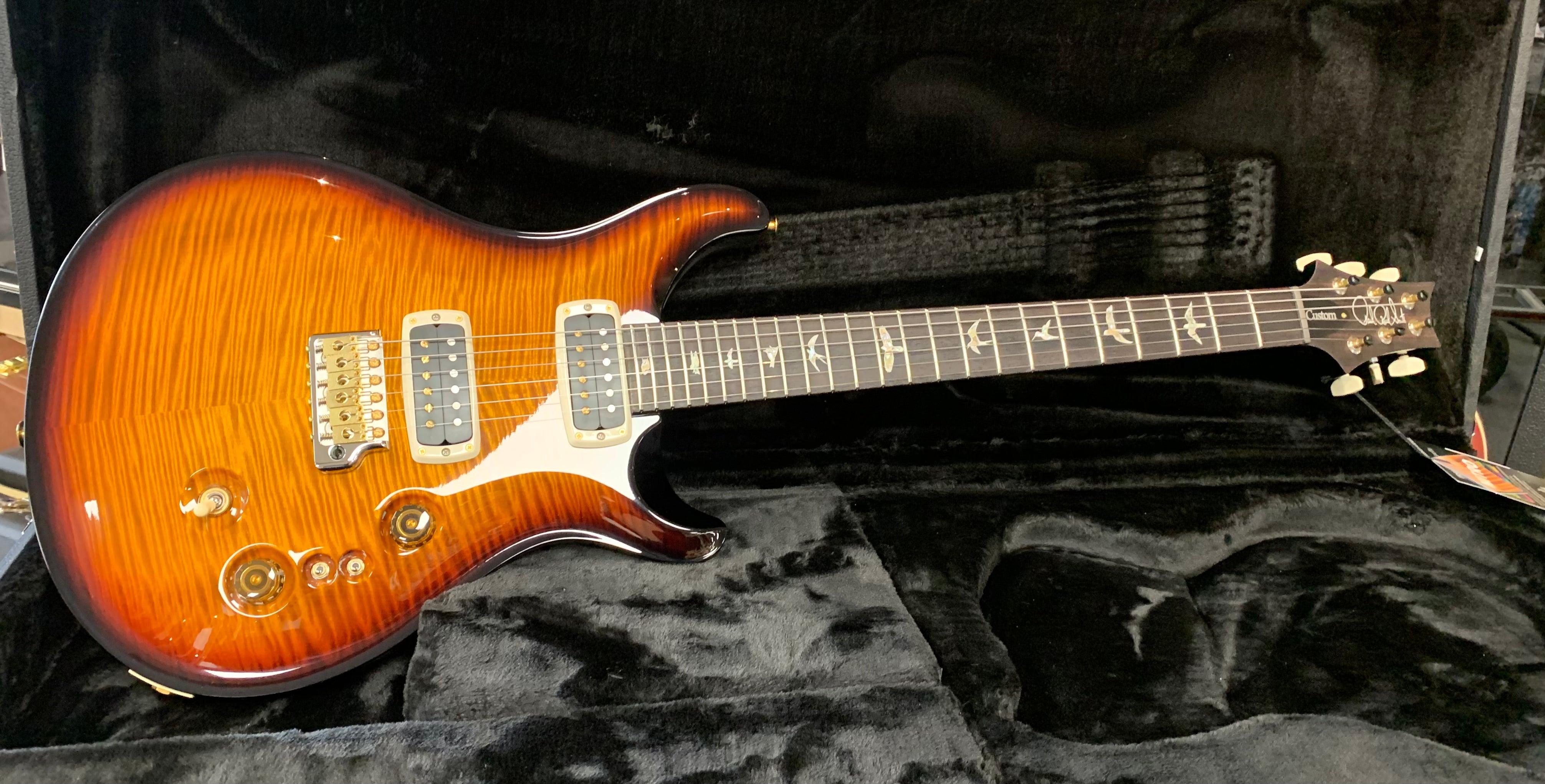 PRS USA Custom 24-08 10 top – Custom Colour – Vintage Amber Smokewrap Burst 112793:CC SERIAL NUMBER 0379131