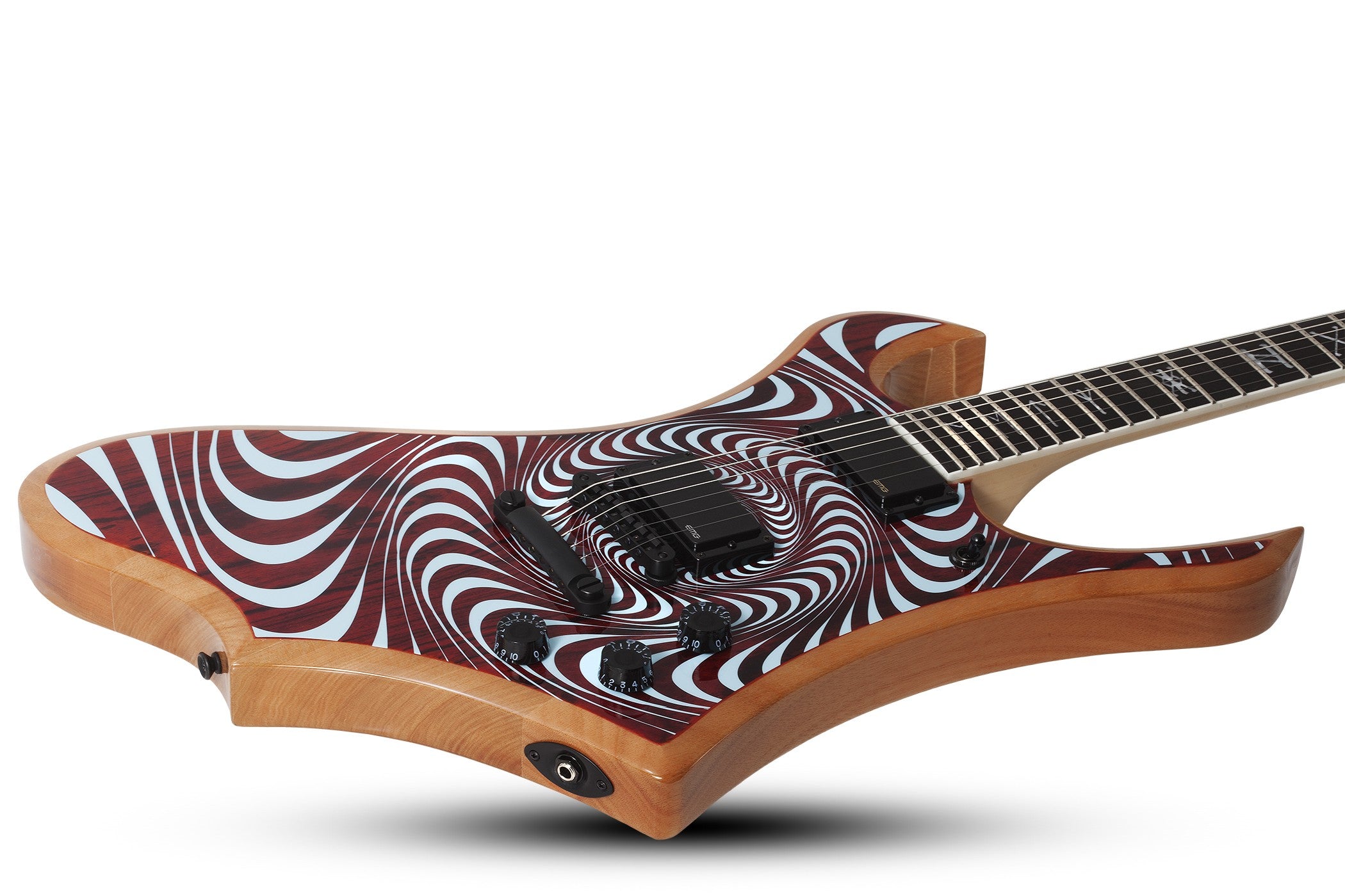 Wylde Audio Goregehn Electric Guitar, Cocobolo Psychic Bullseye 4576-SHC