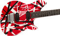 EVH Wolfgang Special Striped Series, Ebony Fingerboard Satin Red, Black, and White 5107702315