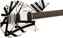EVH Wolfgang Special Striped Series, Ebony Fingerboard Satin Black and White 5107702317