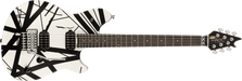 EVH Wolfgang Special Striped Series, Ebony Fingerboard Satin Black and White 5107702317