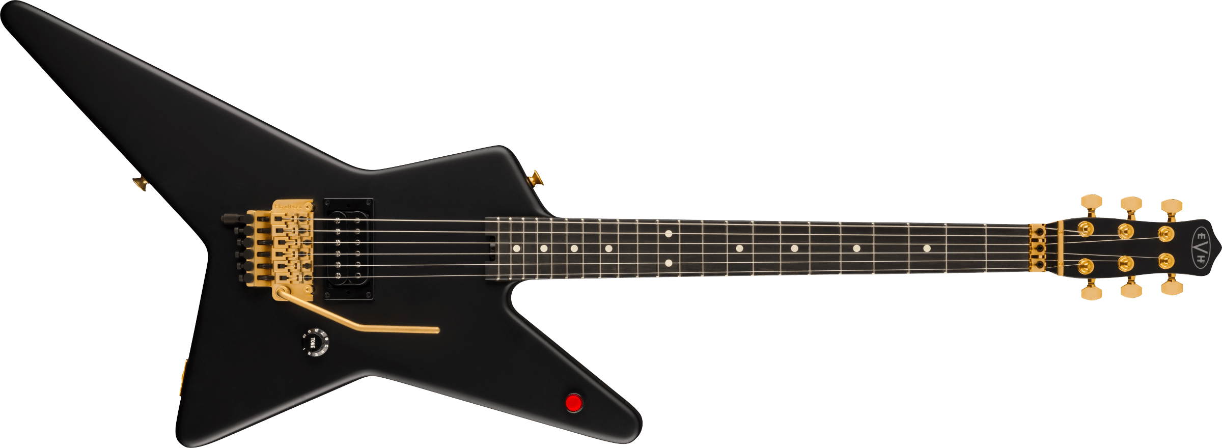 EVH Limited Edition Star, Ebony Fingerboard, Stealth Black with Gold Hardware 5108007569