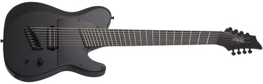 Schecter PT-8 Black Ops 8 String Multiscale Electric Guitar, Satin Black Open Pore 622-SHC