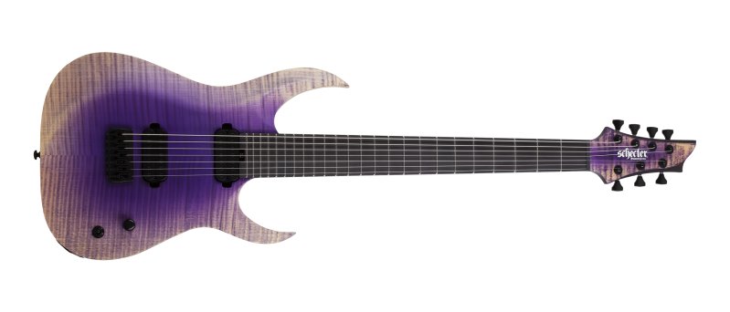 Schecter John Browne Tao-7 7 String Electric Guitar, Ozone Burst 633-SHC