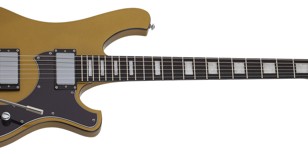 Schecter Stargazer-6 Vibrato Electric Guitar, Metallic Gold 677
