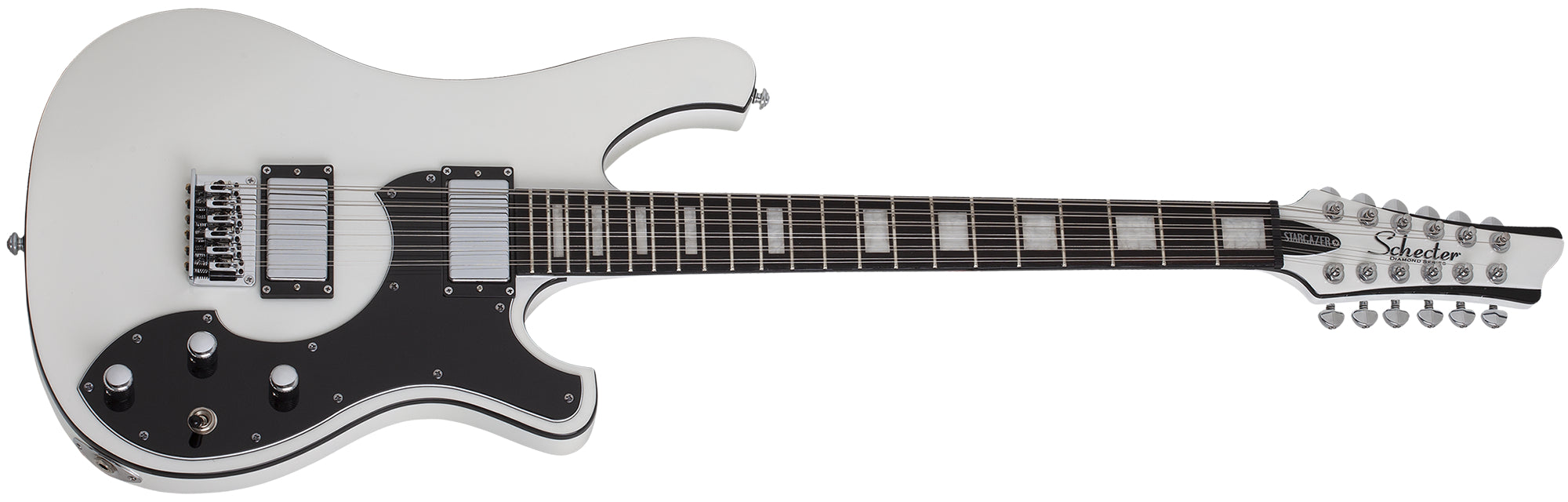 Schecter 12 String Schecter Stargazer-12 12 String Electric Guitar Gloss White 679-SHC — L ...