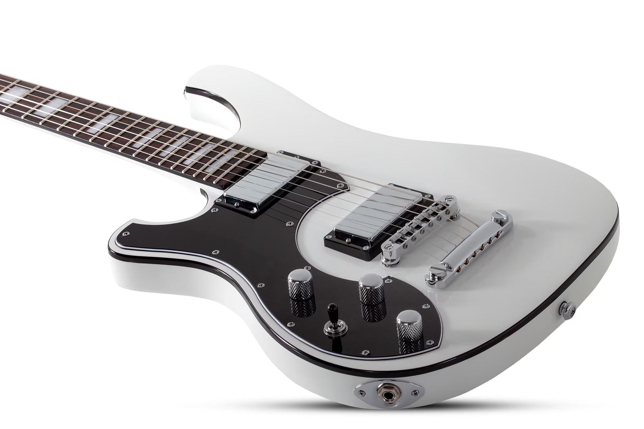 Schecter Stargazer-6 Left Handed Electric Guitar Gloss White 686-SHC SERIAL NUMBER IM25011787 - 8.0 LBS