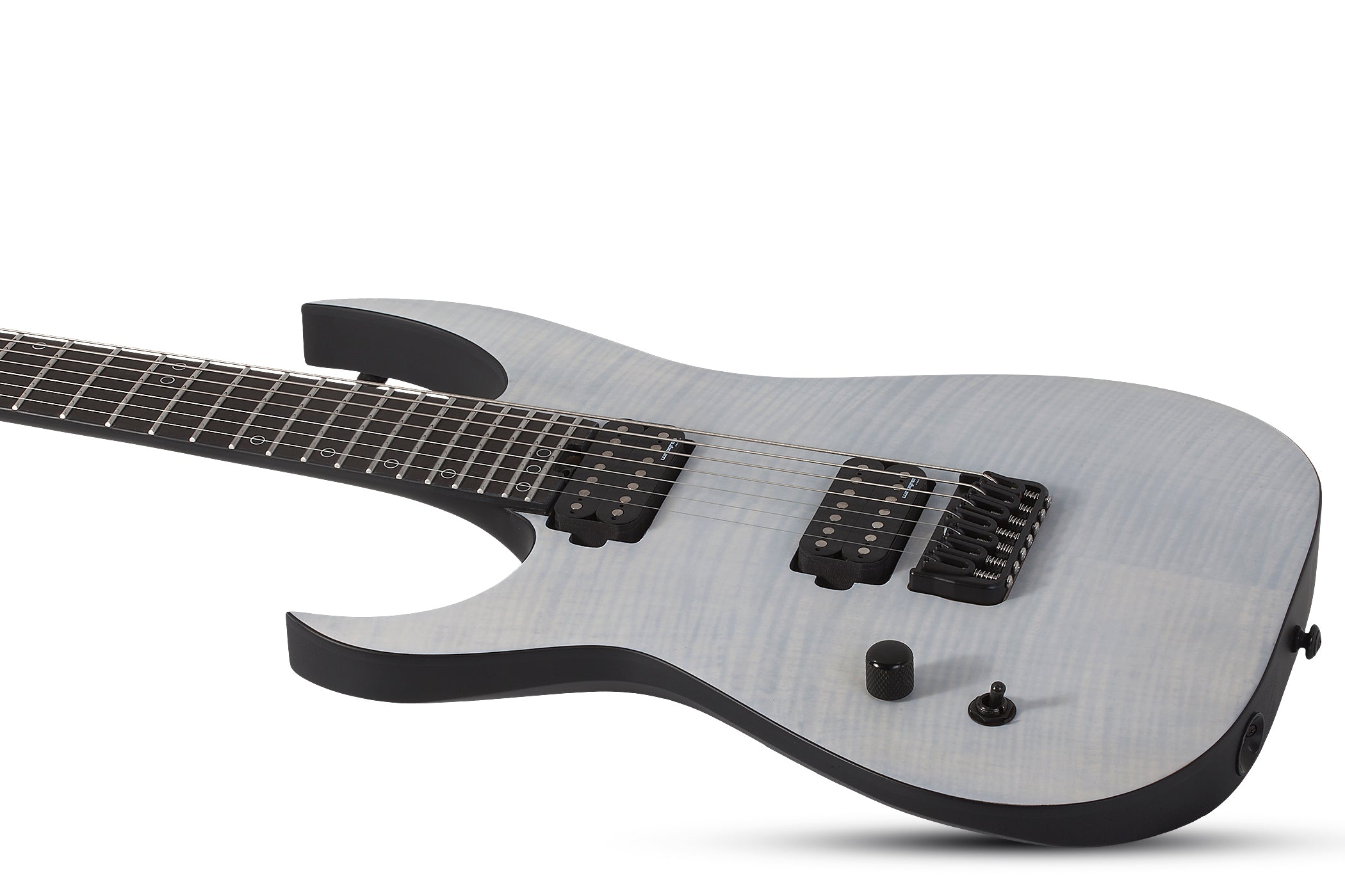 Schecter KM-7 MK-III Legacy Left Handed 7 String Electric Guitar, Transparent White Satin 877-SHC