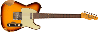 Fender Custom Shop 1960 Telecaster Custom Heavy Relic 3A Rosewood Fingerboard, Super Faded Aged Chocolate 3-Color Sunburst 9236091078