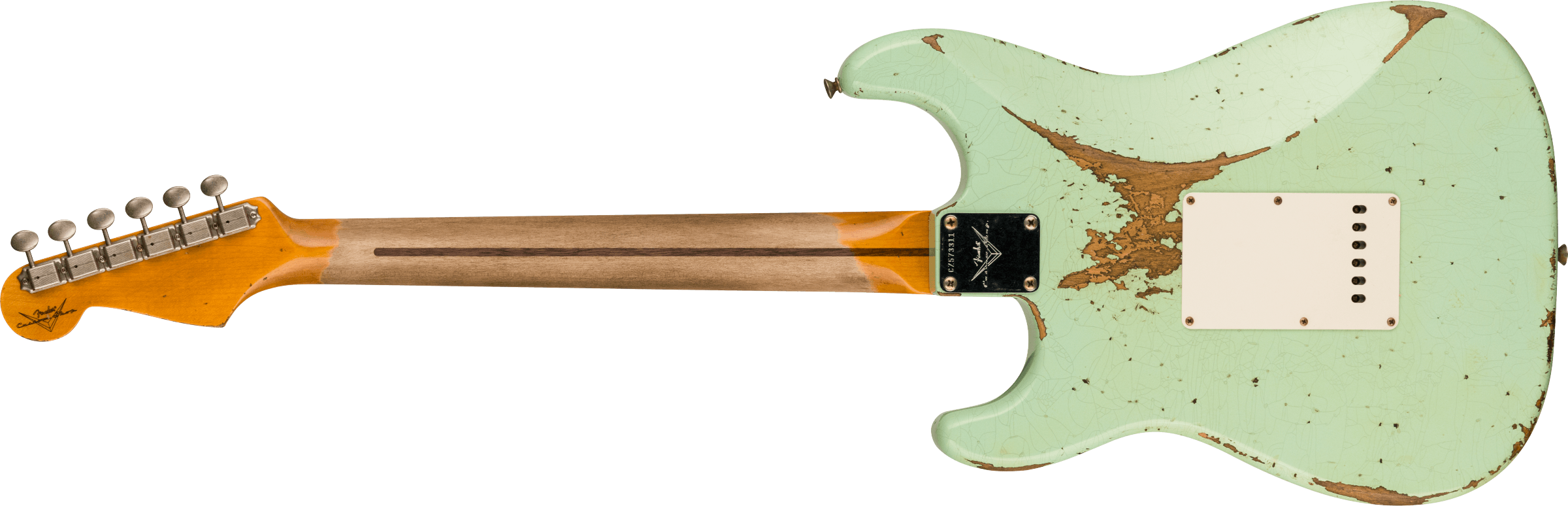 Fender Custom Shop 1957 Stratocaster Heavy Relic 1-Piece Rift Sawn Maple Neck Fingerboard, Aged Surf Green 9236091086