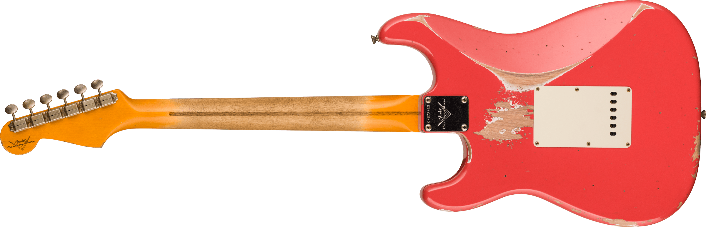 Fender Custom Shop 1957 Stratocaster Heavy Relic 1-Piece Rift Sawn Maple Neck Fingerboard, Aged Fiesta Red 9236091087