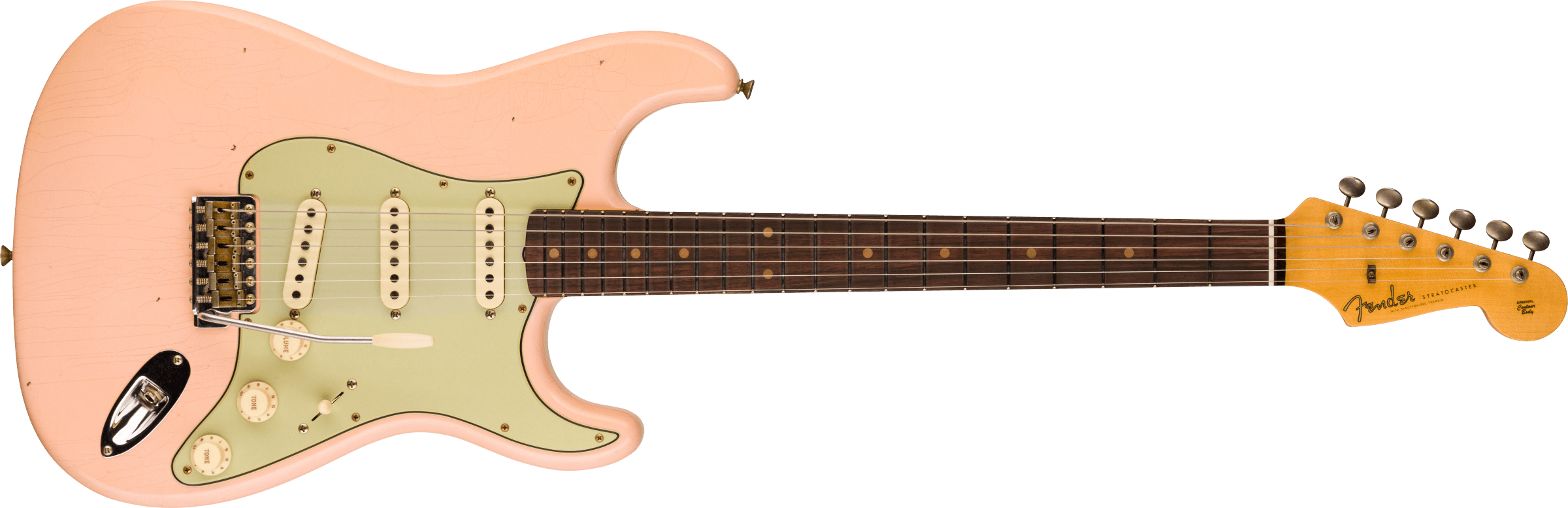 Fender Custom Shop 1959 Stratocaster Journeyman Relic 3A Rosewood Fingerboard, Super Faded Aged Shell Pink 9236091088