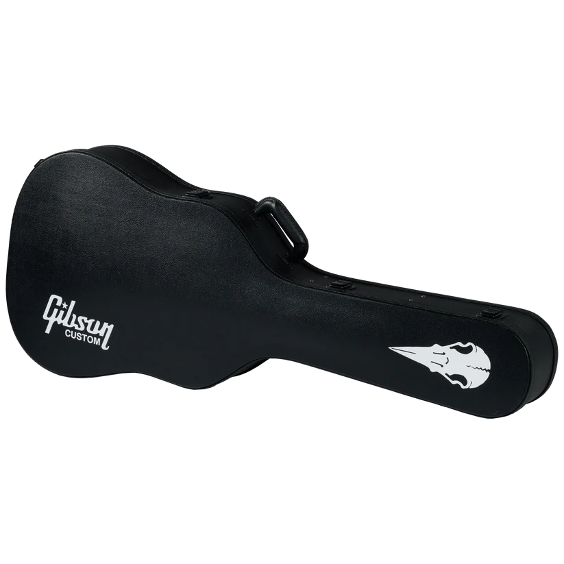 Gibson Custom Shop Kirk Hammett Raven Acoustic Electric Guitar with Hardshell Case - Ebony AMSSKHEB