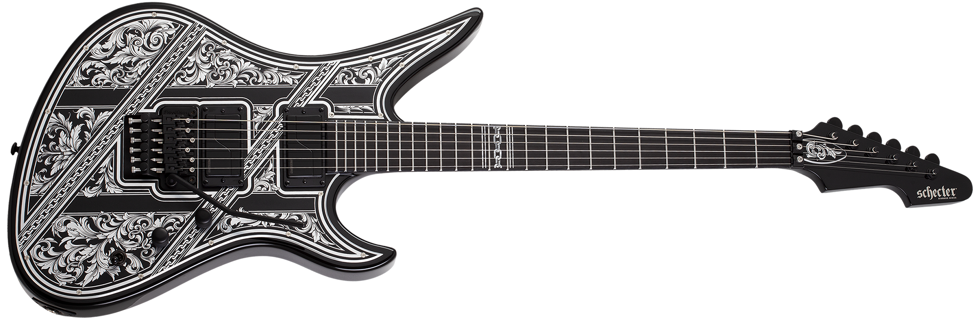 Schecter Avenger FR Przym Palladium Gloss Black 922-SHC