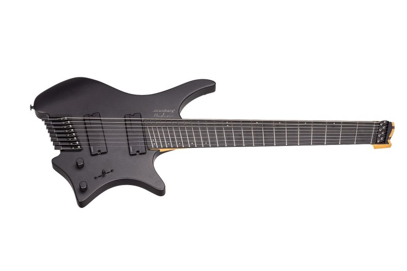 Strandberg Boden Metal NX 8 Electric Guitar, Black Granite BD8CT-24M-L-M-BK