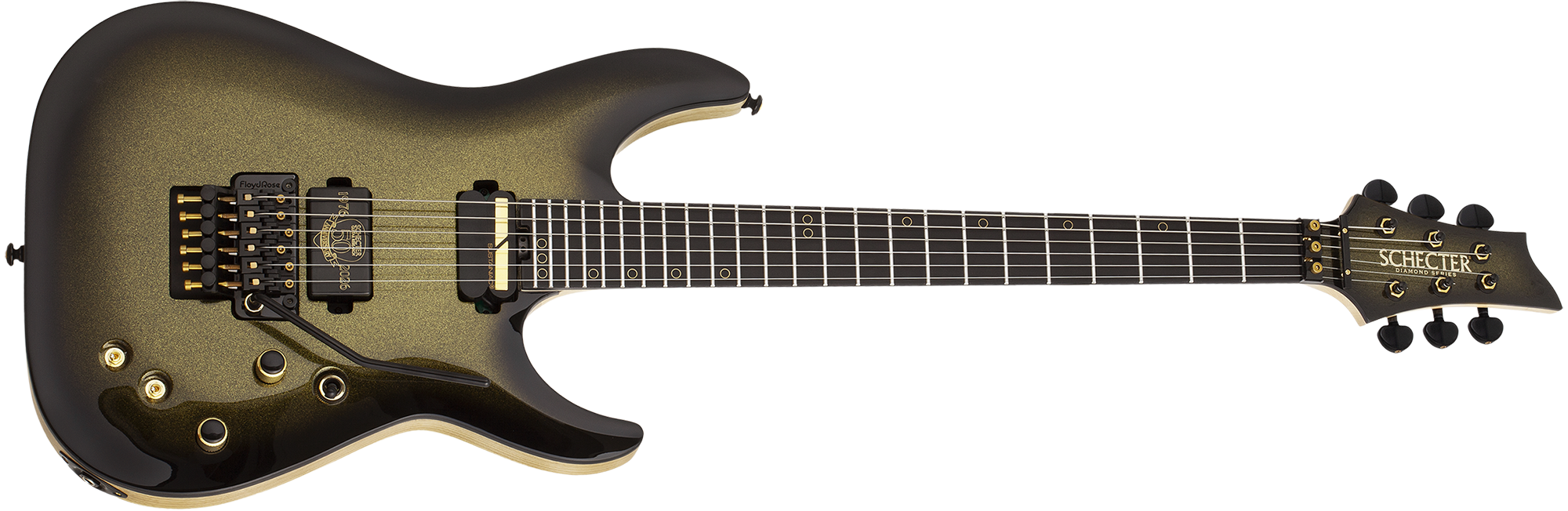 SCHECTER C-1 FR-S W/ SUSTAINIAC 50th Anniversary 50th Gold Burst 4137-SHC