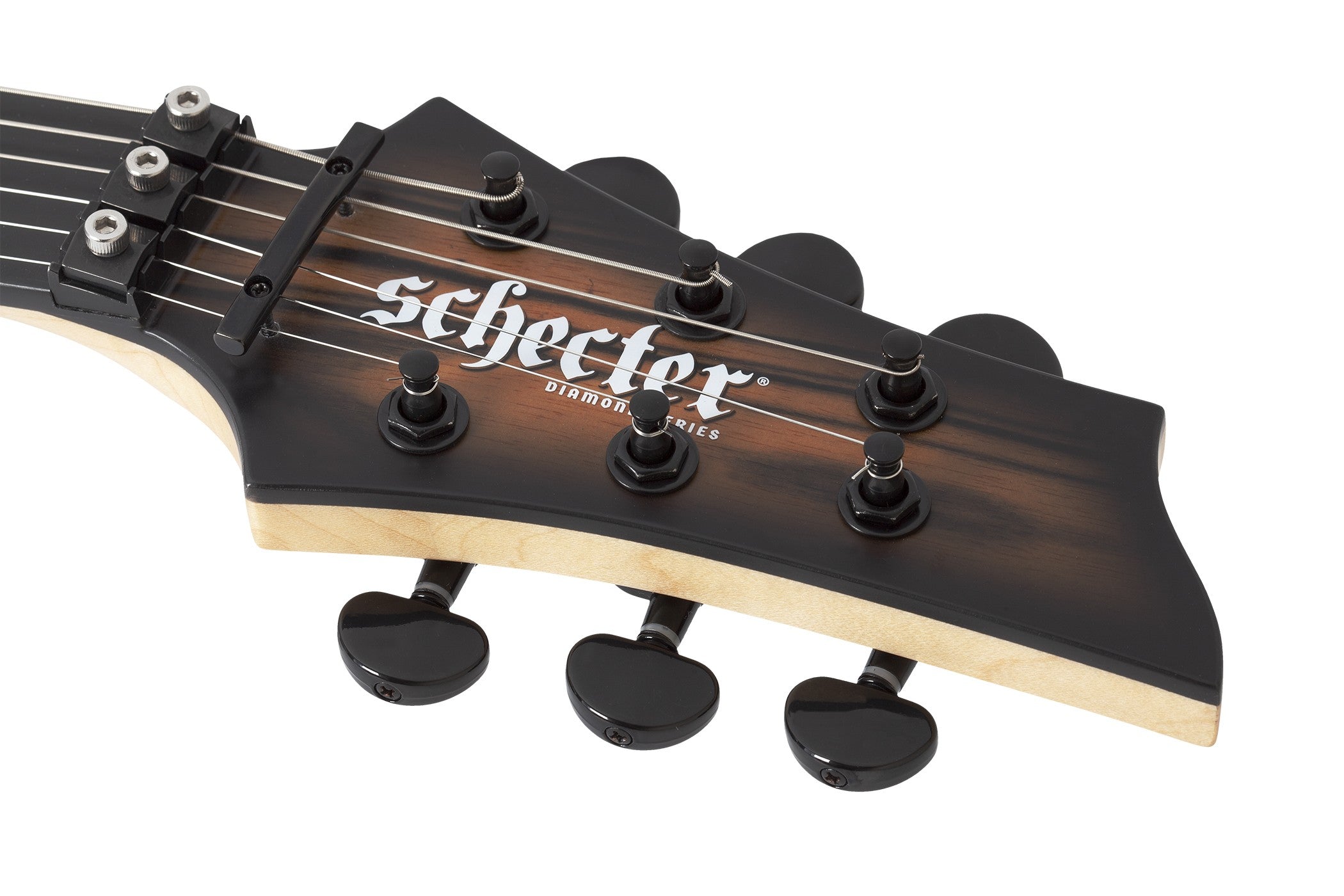 Schecter C-1 FR-S Pale Moon Natural Satin with Black Burst AND SUSTAINIAC 693-SHC