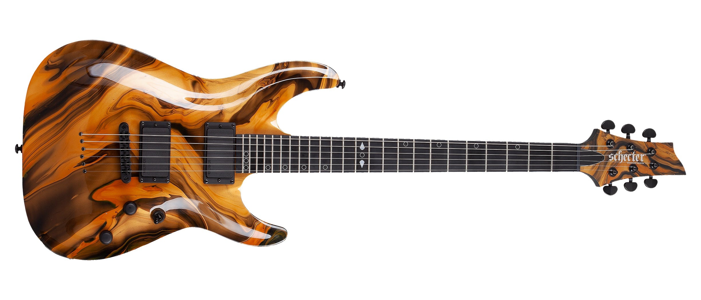 SCHECTER C-1 HYDRO DIP GOLDEN ECLIPSE 4192-SHC
